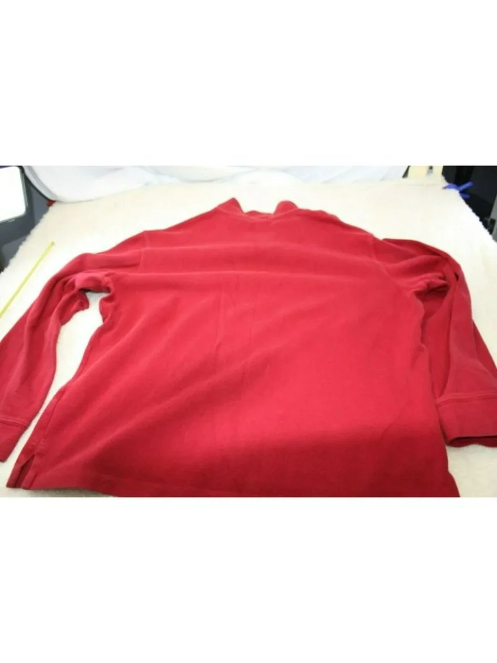 Polo Ralph Lauren Mens Half-Zip Pullover Red Size L 100% Cotton Estate Rib Pre-O